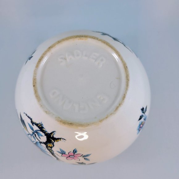 Oriental Style Ginger Jar Sadler England Ironstone Blue Pink Yellow Flowers - Picture 9 of 11